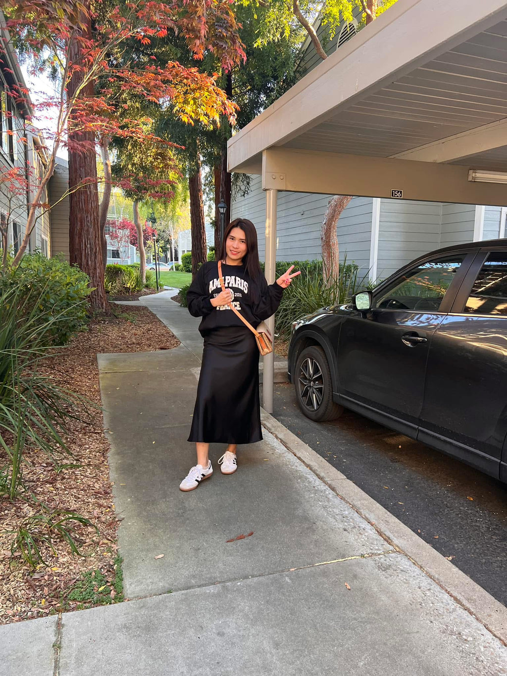 High Waist Slim Satin Fishtail Half Length Skirt