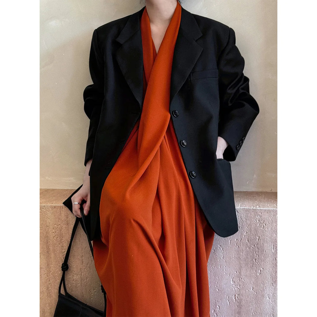 Wholesale Fall 2026 New Fashion Elegant and Comfortable Casual Retro Long Sleeve Blazer Women's Coats-1